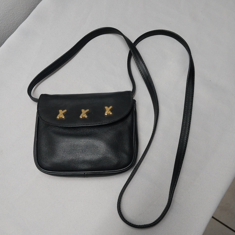 Paloma picasso small leather shoulder bag crossbody clutch